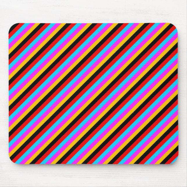Colour Stripe 01 Mouse Mat (Front)
