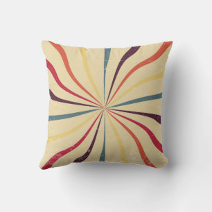 colour stripe pattern cushion