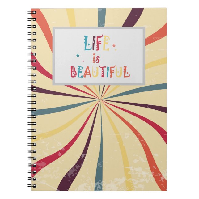 colour stripe pattern    notebook (Front)