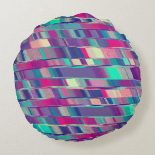 Colour Stripe Round Cushion
