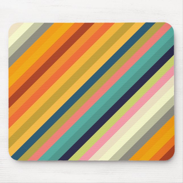 colour stripes colourful pastel 002 mouse mat (Front)