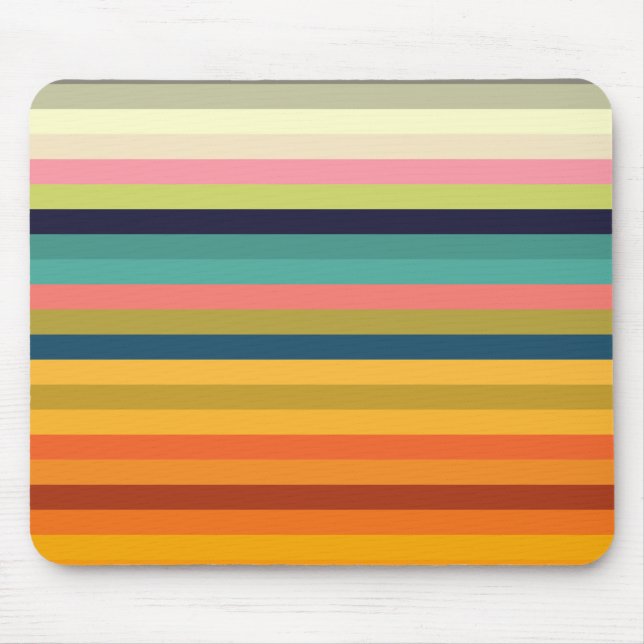 colour stripes colourful pastel 002 mouse mat (Front)