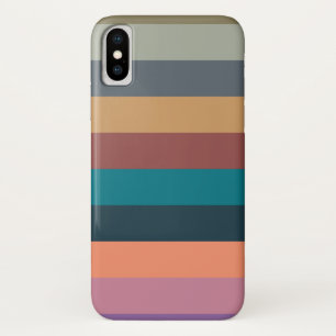 colour stripes colourful pastel iPhone x case