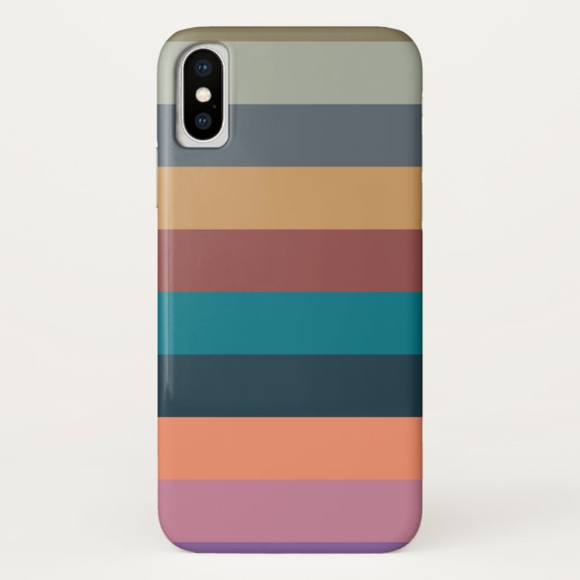 colour stripes colourful pastel Case-Mate iPhone case (Back)