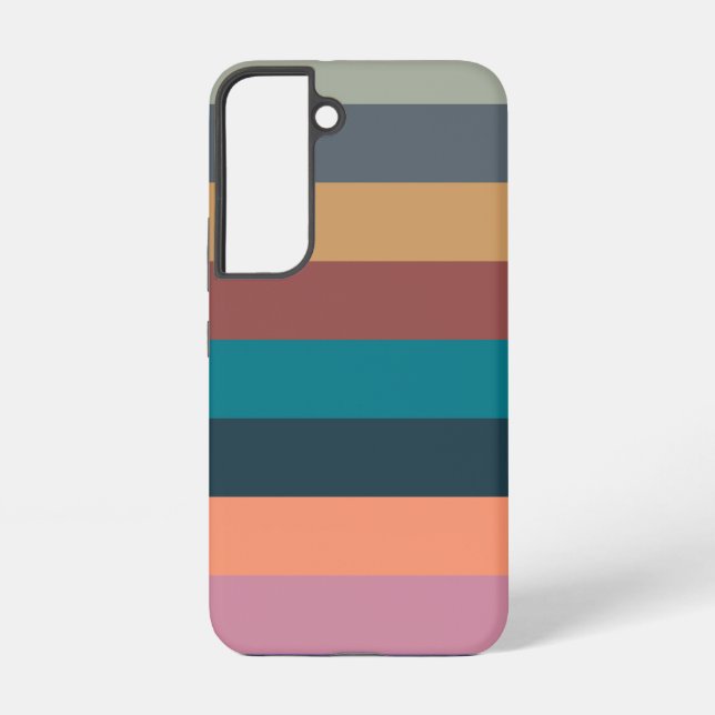 colour stripes colourful pastel samsung galaxy s22 case (Back)