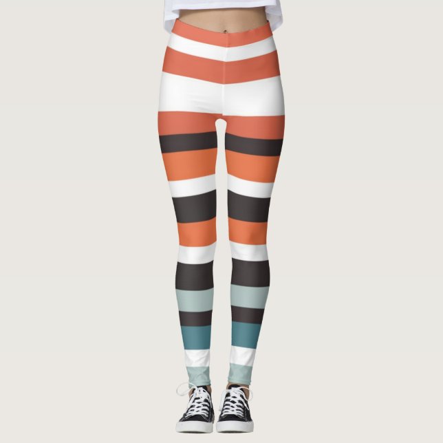 Colour Stripes Leggings (Front)