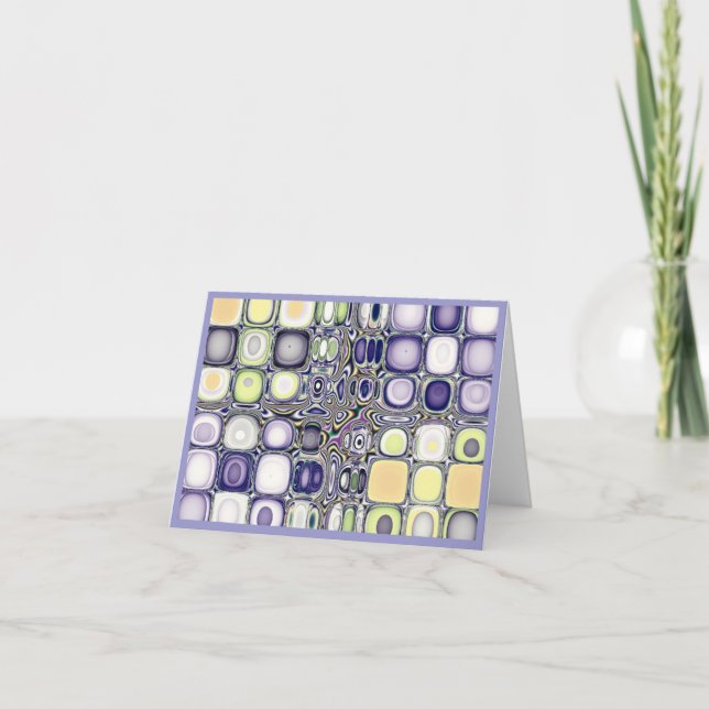 Colour Studies...Silverset Blue Agate Note Card (Front)