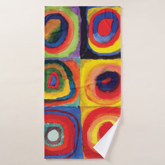 Colour Study by Wassily Kandinsky Bath Towel (Bath Towel)