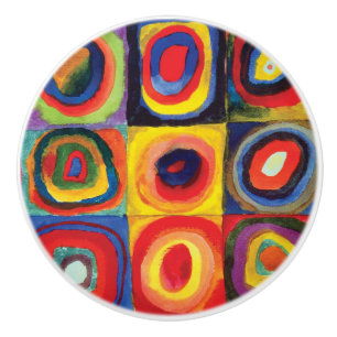Colour Study by Wassily Kandinsky Ceramic Knob