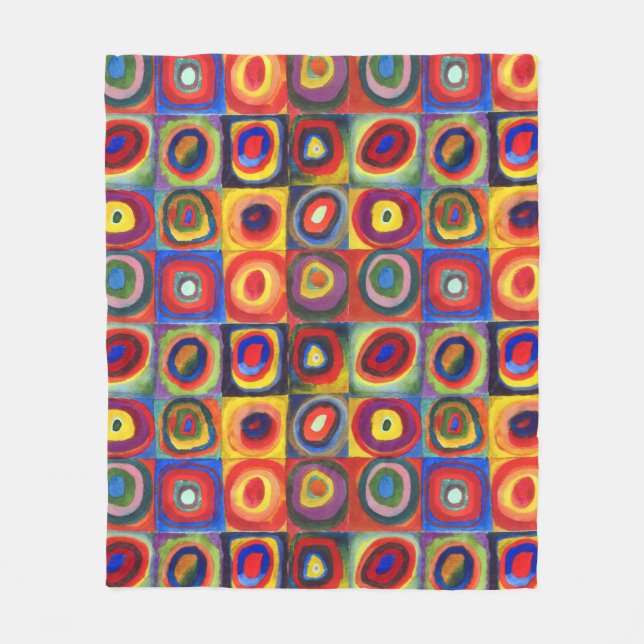Colour Study by Wassily Kandinsky Fleece Blanket (Front)