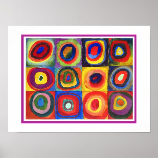 Colour Study by Wassily Kandinsky Poster (Front)