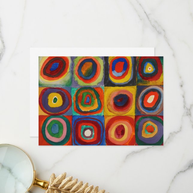 Colour Study by Wassily Kandinsky Thank You Card (Front/Back In Situ)
