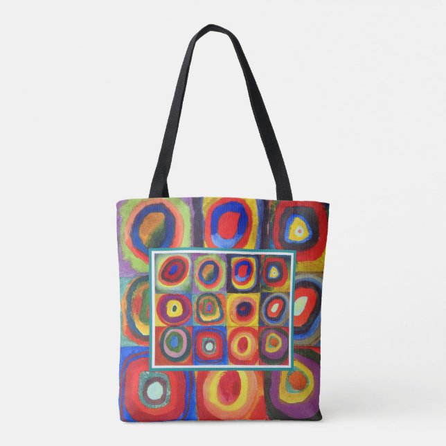 Colour Study by Wassily Kandinsky Tote Bag (Back)