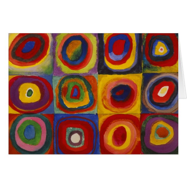 Colour Study of Squares Circles by Kandinsky (Front Horizontal)