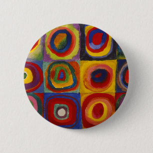 Colour Study of Squares Circles by Kandinsky 6 Cm Round Badge