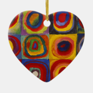 Colour Study of Squares Circles by Kandinsky Ceramic Tree Decoration