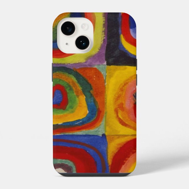 Colour Study of Squares Circles by Kandinsky iPhone Case (Back)