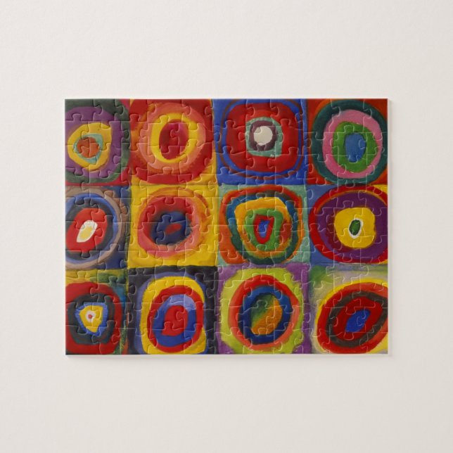Colour Study of Squares Circles by Kandinsky Jigsaw Puzzle (Horizontal)
