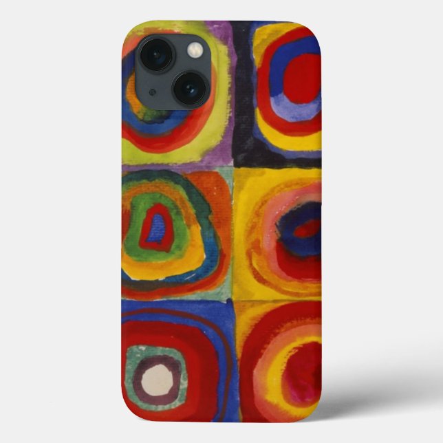 Colour Study of Squares Circles iPad Air Case (Back)