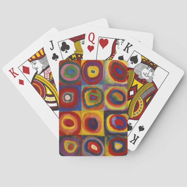 Colour Study of Squares Circles Playing Cards (Back)