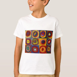 Colour Study of Squares Circles T-Shirt