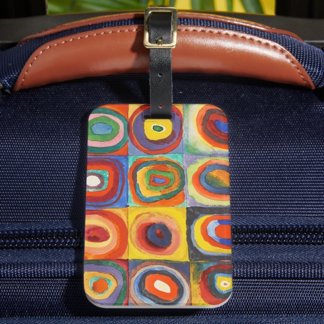 Colour Study | Wassily Kandinsky Luggage Tag (Front Insitu 2)
