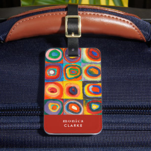 Colour Study Wassily Kandinsky Luggage Tag