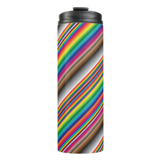 colour swatch rainbow diagonal thermal tumbler