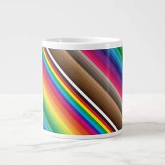 colour swatch rainbow diamond large coffee mug