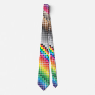 colour swatch rainbow tie