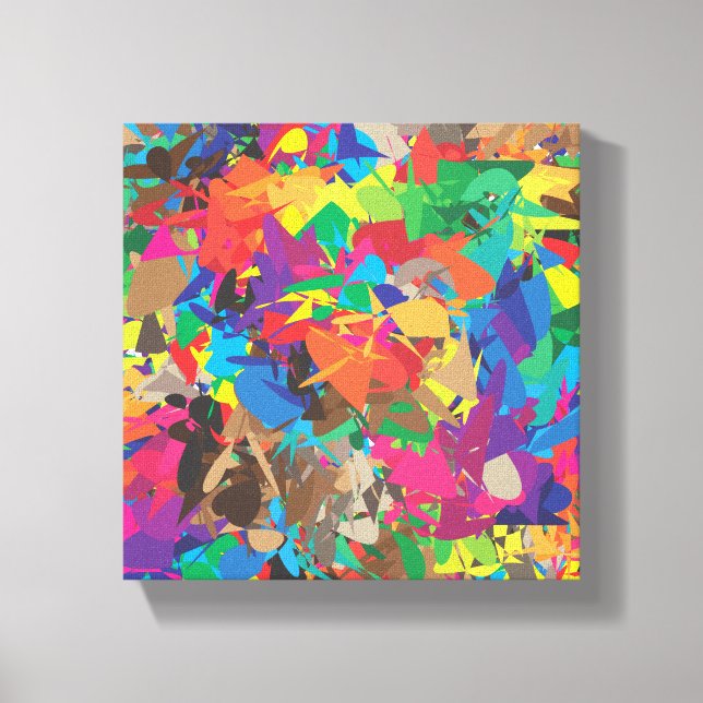 colour swatch splashes canvas print (Front)