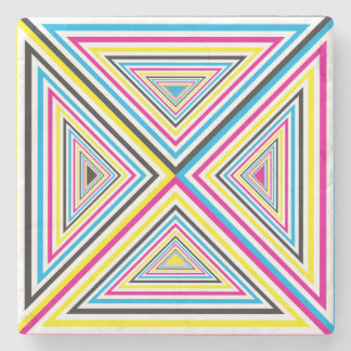 colour swatch triangle game stone coaster