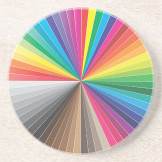 colour swatches circle coaster