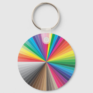 colour swatches circle key ring