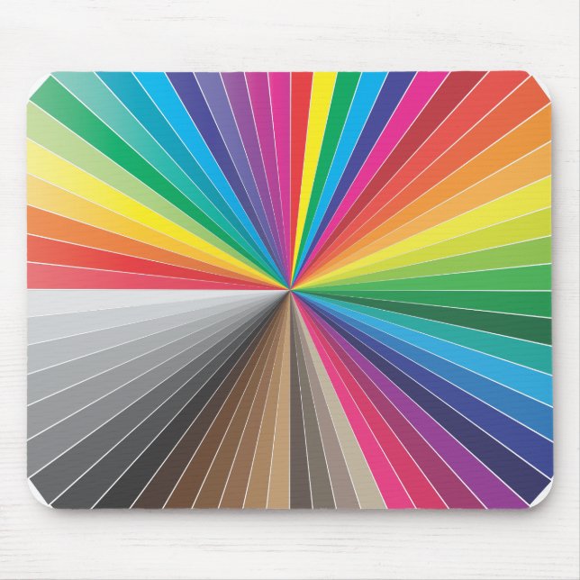 colour swatches circle mouse mat (Front)