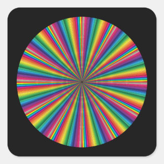 colour swatches diagonal square sticker