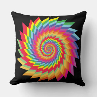 colour swatches fan snail cushion