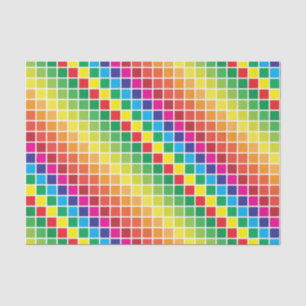 colour swatches white border tissue paper