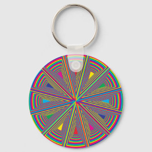 colour swatches yellow green cyan blue magenta red key ring