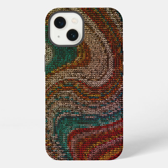 Colour Swirl Digital Abstract  iPhone Case (Back)