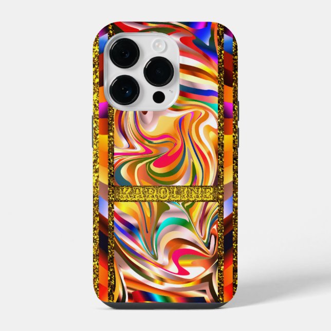 Colour Swirl  iPhone Case (Back)