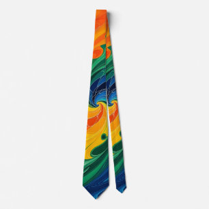 Colour Swirl Mens Necktie