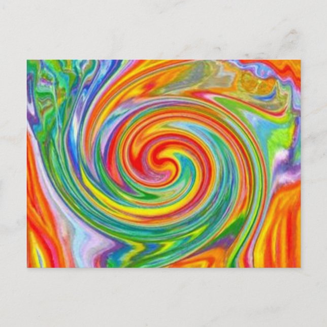 Colour Swirl Postcard (Front)
