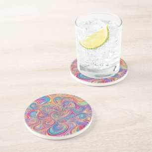 Colour Swirls  Coaster