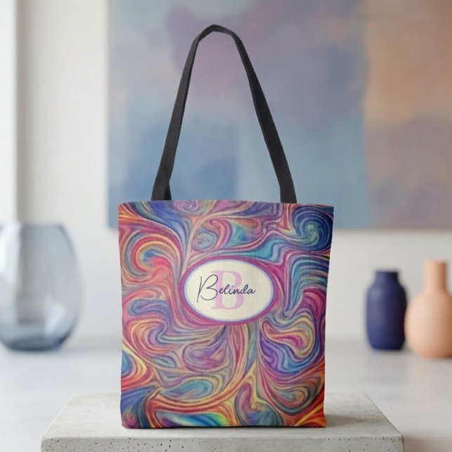 Colour Swirls Tote Bag (Creator Uploaded)