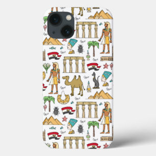 Colour Symbols of Egypt Pattern iPhone 13 Case