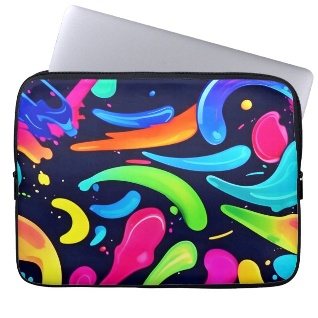 Colour Symphony: A Visual Feast Laptop Sleeve (Front)