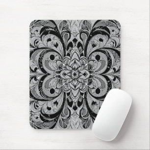 Colour Symphony Mandala – Bold Psychedelic Floral Mouse Mat