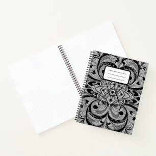 Colour Symphony Mandala – Bold Psychedelic Floral Notebook