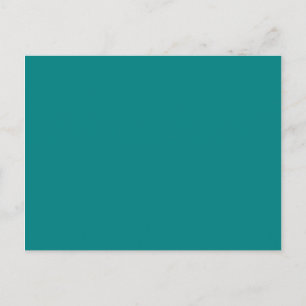 colour teal postcard